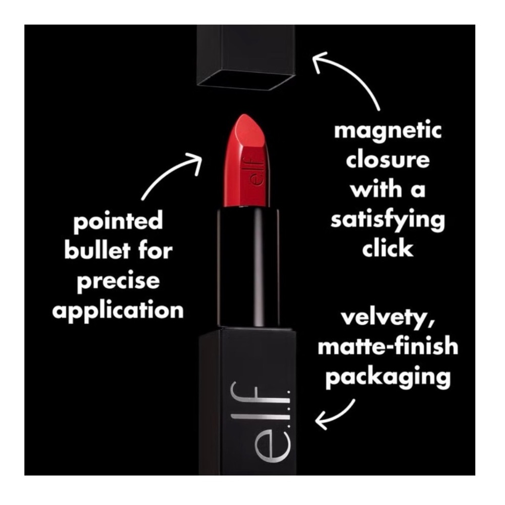 ELF e.l.f. Cosmetics O Face Satin Lipstick DRIVE - Picture 5 of 7